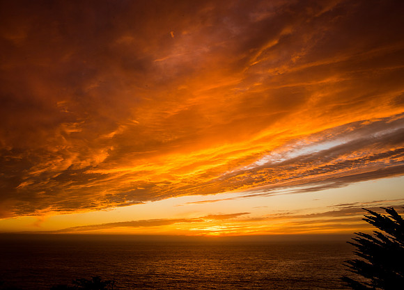 Sunset Ridden Skies