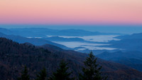 Sunrise/Moonrise over the mountains