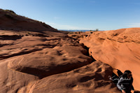 Exiting the Lower Antelope Canyons