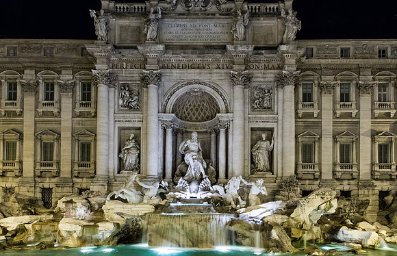 Trevi Fountain at night