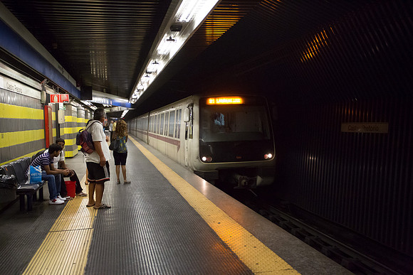 We took lots of subway rides in Europe