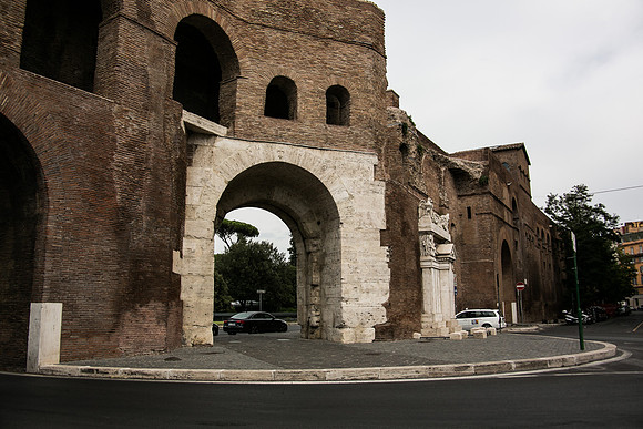 Remnants of the old wall that surrounded the city