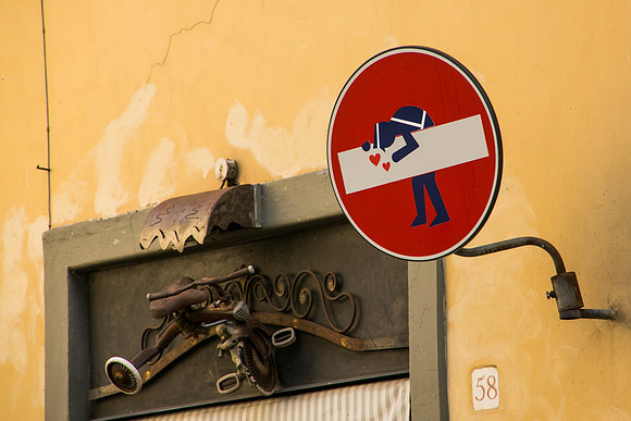 Street signs with creativity